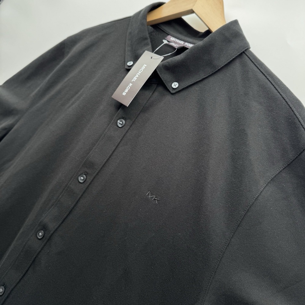 Michael Kors MK Button Collar Casual Shirt / Denim Accent size XL NWT